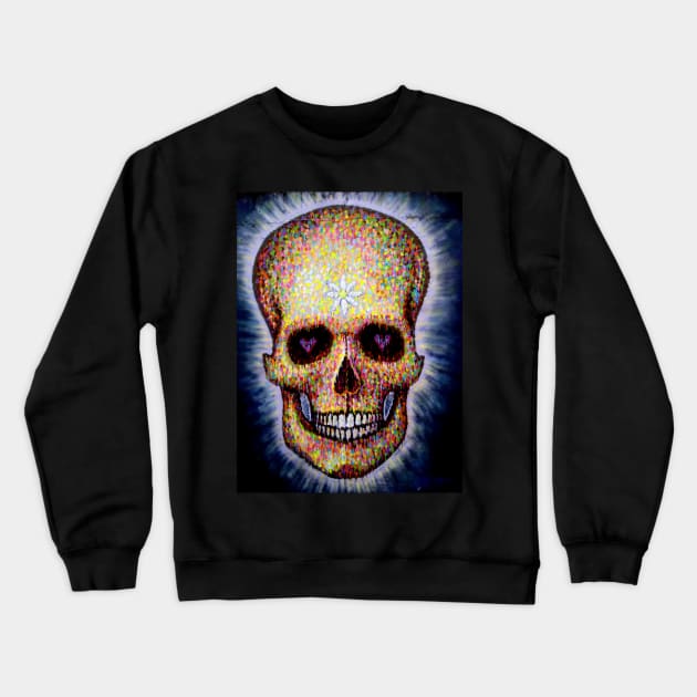 brick lane graffiti skull Crewneck Sweatshirt by andalaimaging